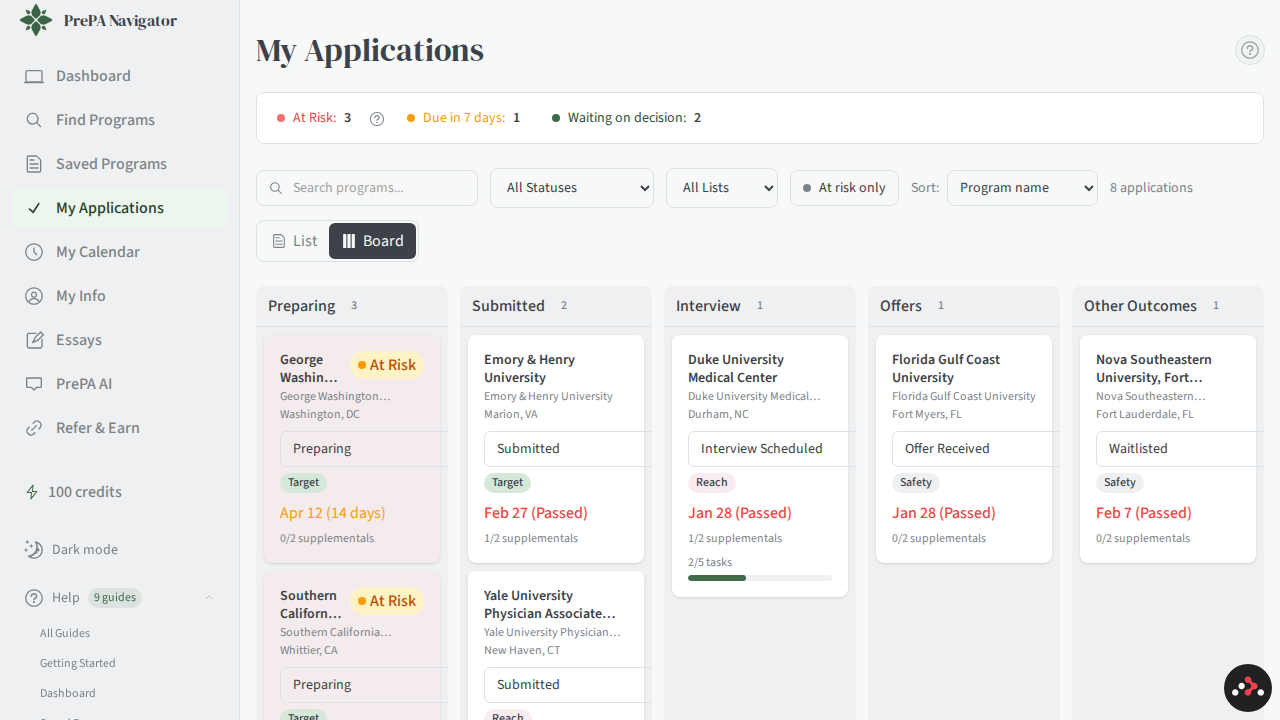 My Applications